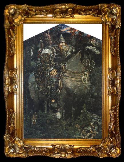 framed  Mikhail Vrubel Bogatyr, ta009-2